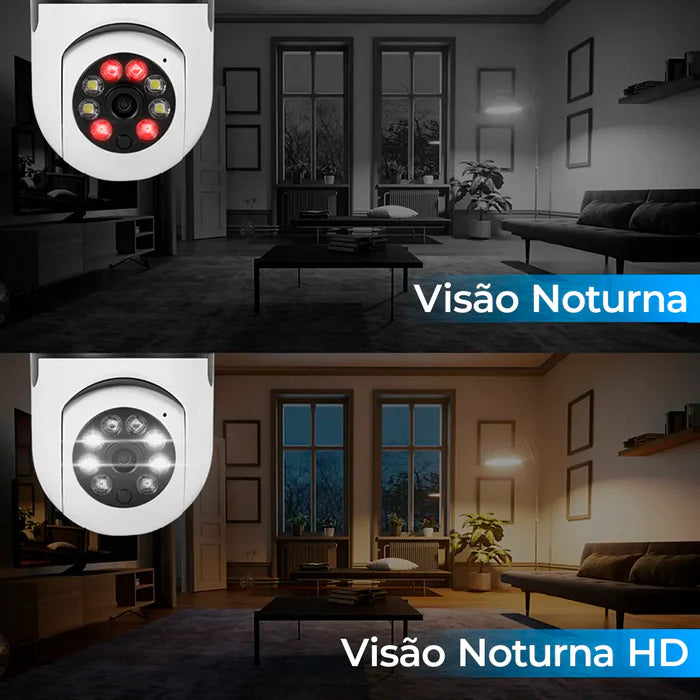 Câmera Giratória Wifi com Sensor de Movimento