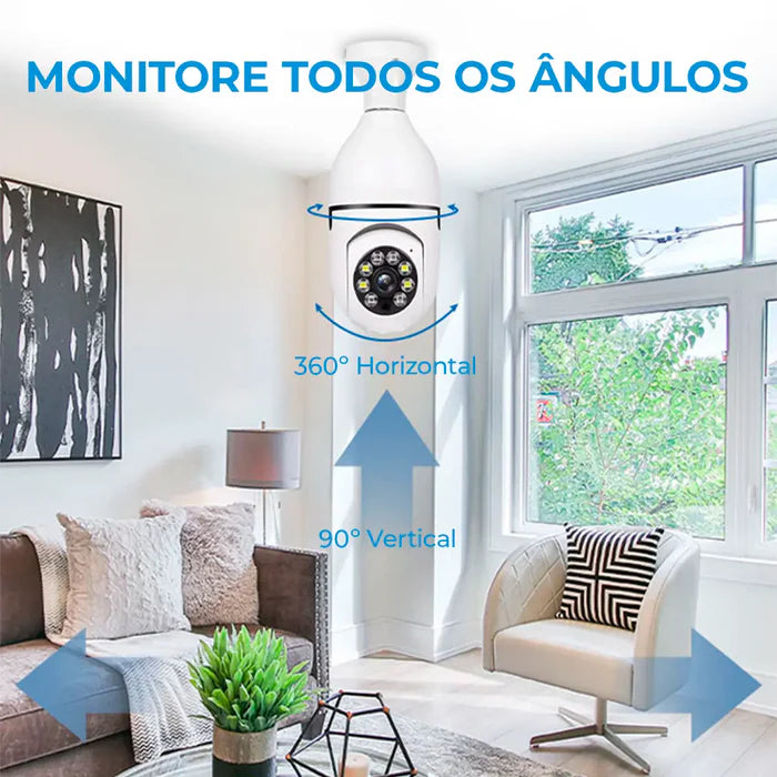 Câmera Giratória Wifi com Sensor de Movimento
