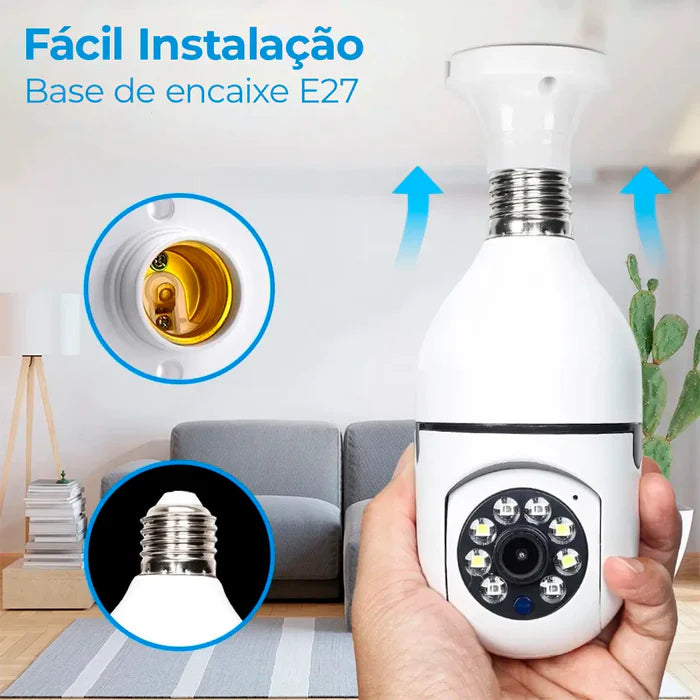 Câmera Giratória Wifi com Sensor de Movimento