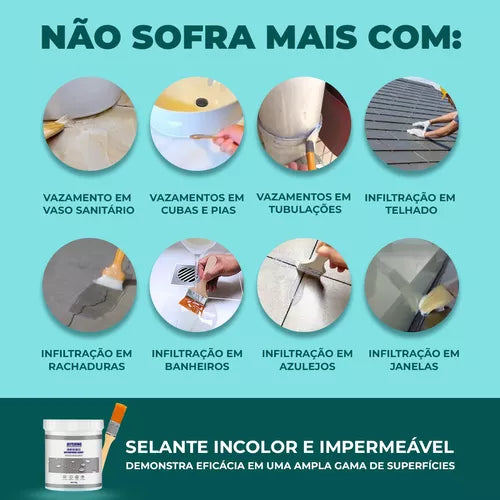 Selante de Isolamento para Vazamentos e Infiltrações + BRINDE Pincel