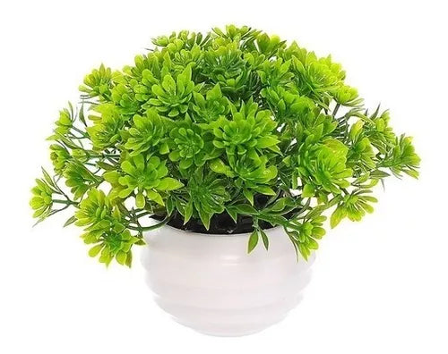 Kit com 4 Vasinhos Plantas + Brinde com 4 Flores Artificiais