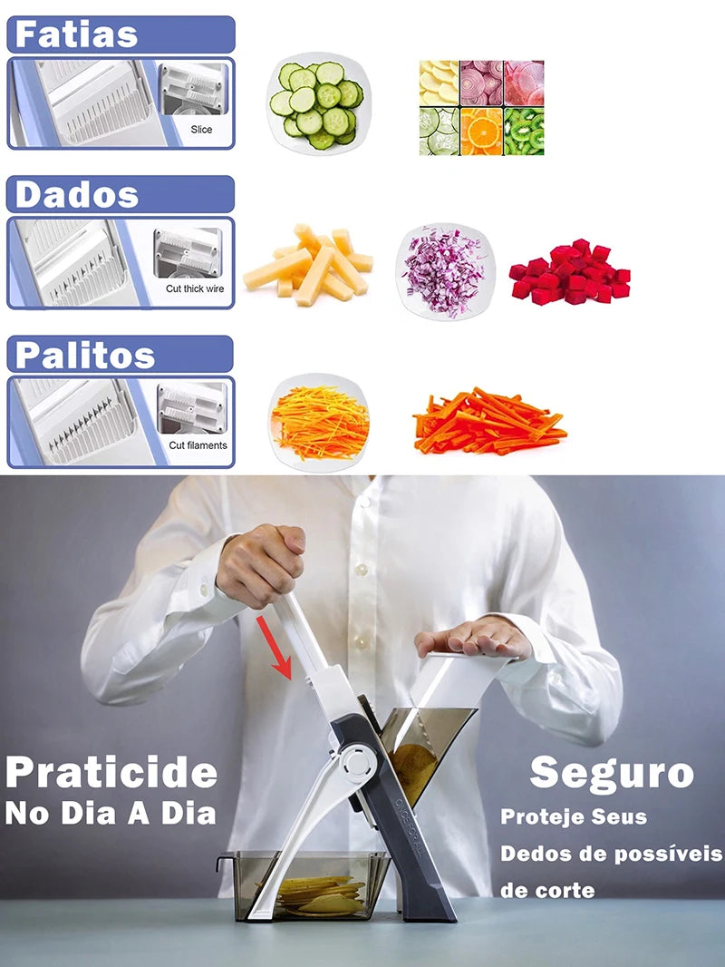 Super Fatiador Multifunções de Alimentos + BRINDE