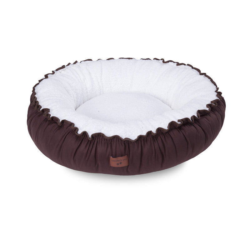 CAMA ACONCHEGO REDONDA TAM ÚNICO - Cor:Marrom