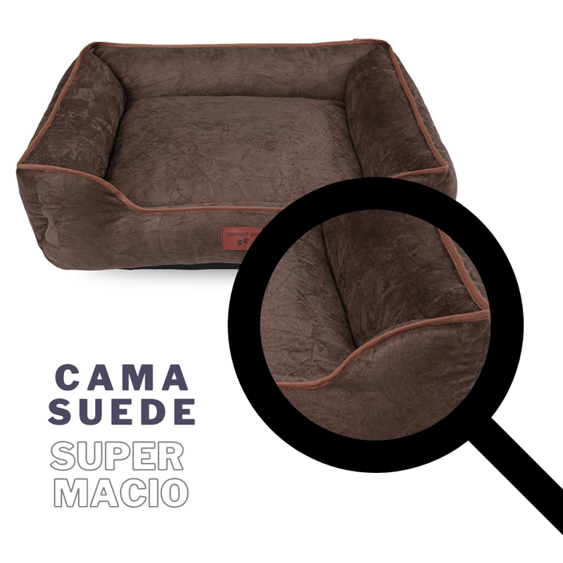 CAMA SUEDE G - Cor:Marrom