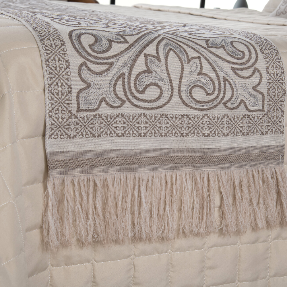Kit Peseira Grécia 5 Peças Queen 60% Algodão / 40% Poliéster Tecido Jacquard