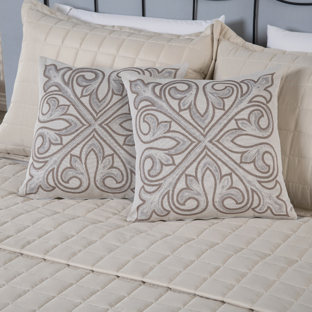 Kit Peseira Grécia 5 Peças Queen 60% Algodão / 40% Poliéster Tecido Jacquard
