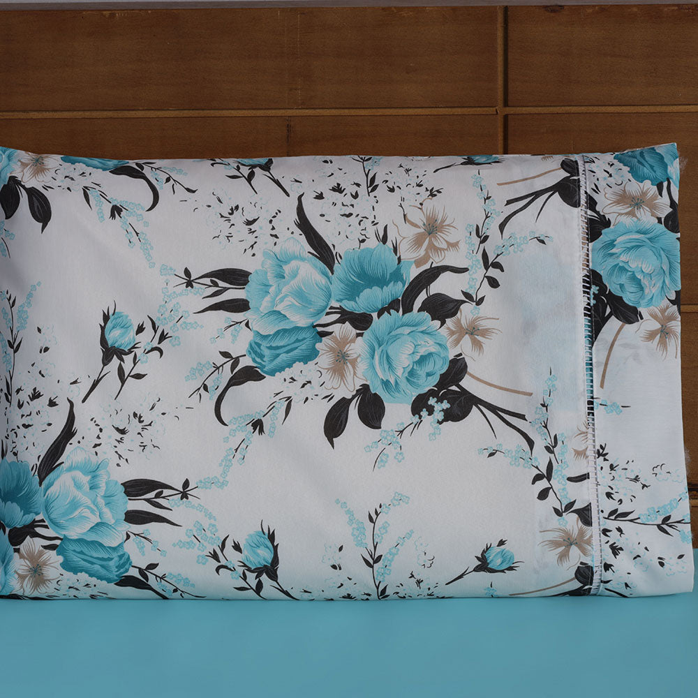 Par de Fronhas 70cm x 50cm 2 Peças Esmeralda 100% Algodão Percal 150 Fios