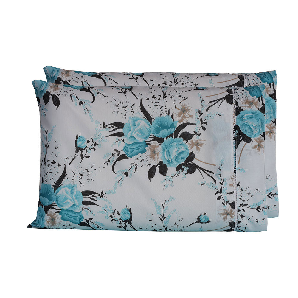 Par de Fronhas 70cm x 50cm 2 Peças Esmeralda 100% Algodão Percal 150 Fios