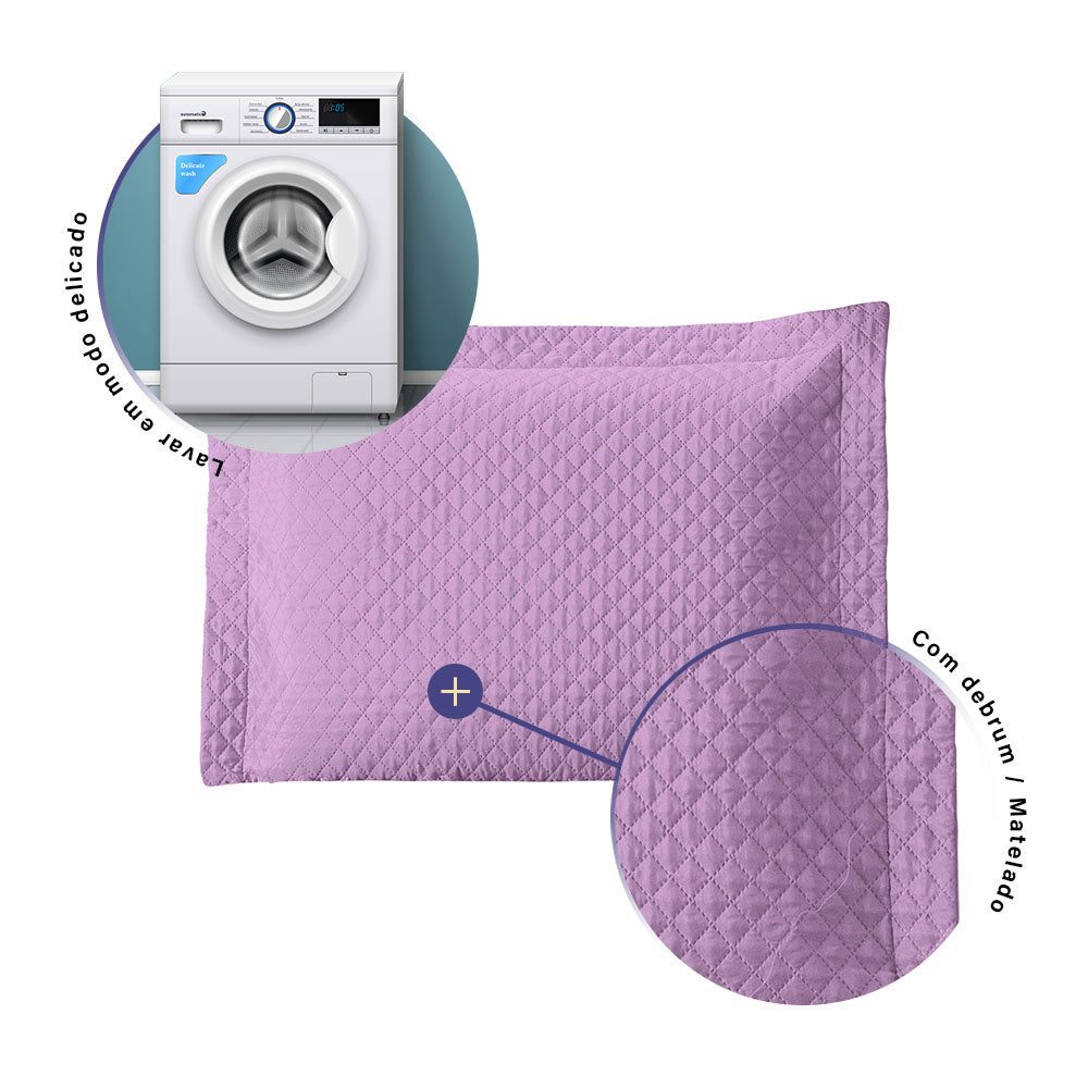 Porta Travesseiro Avulso 70cm x 50cm 1 Peça Prime Ultrassônico 100% Poliéster