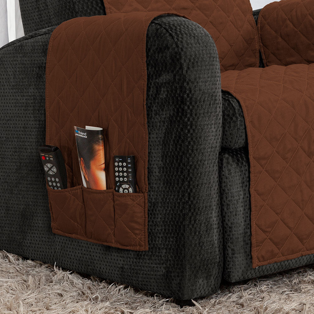 Protetor Para Poltrona Classic 1 Lugar Com Bolsos Face Única
