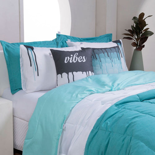 Kit Edredom Linho Colorful Casal Queen