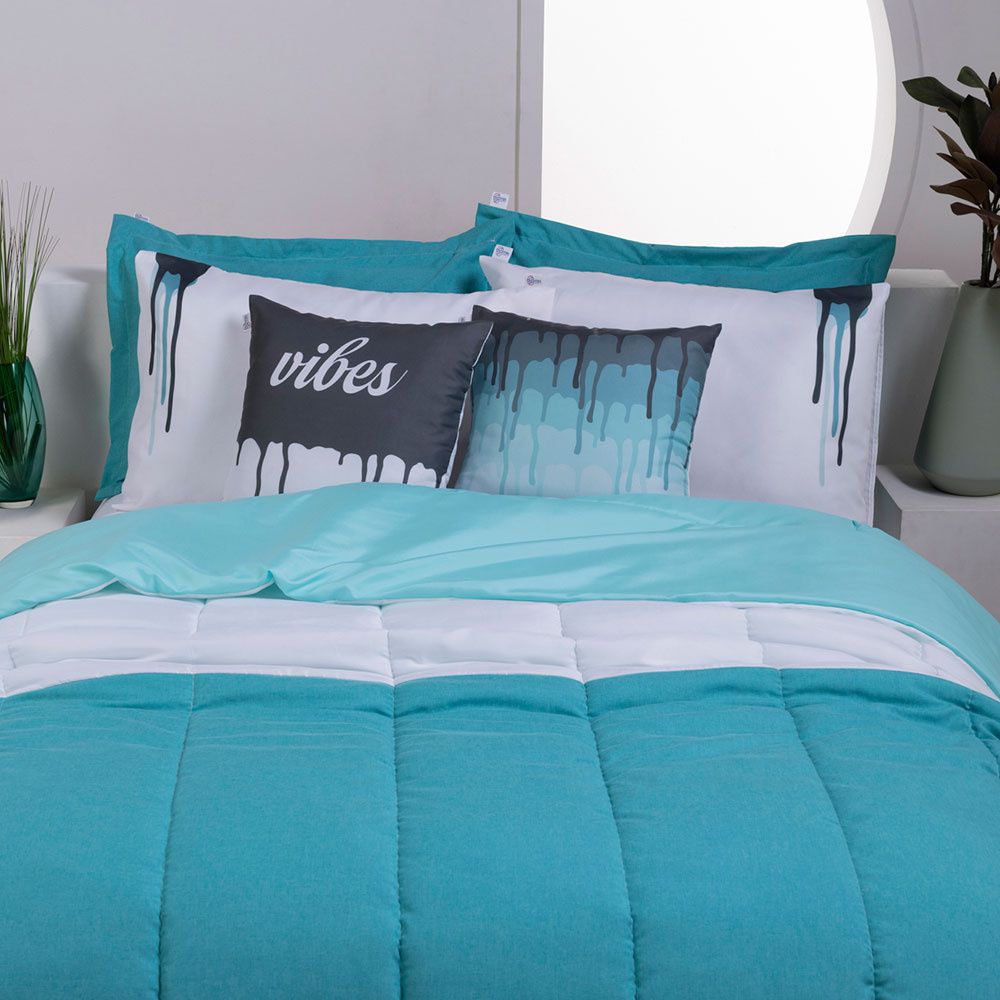 Kit Edredom Linho Colorful Casal Queen