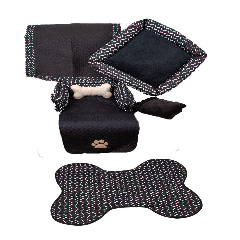 Enxoval Pet 6 pçs Pequeno Preto (CNF1096)