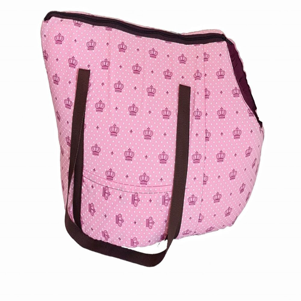 Bolsa Pet Amora 2 em 1 Impermeavel Top Realeza Rosa
