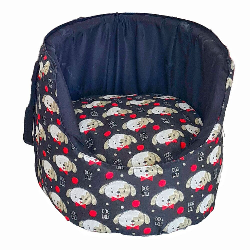 Bolsa Pet Amora 2 em 1 Impermeavel Pop Dog Preto