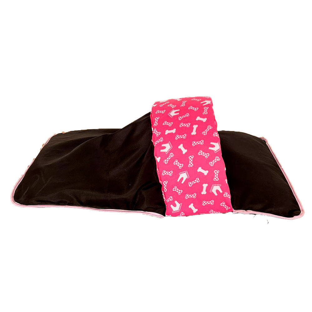 Saco de dormir Pet Impermeavel Téo Pink 02 pçs manta rosa