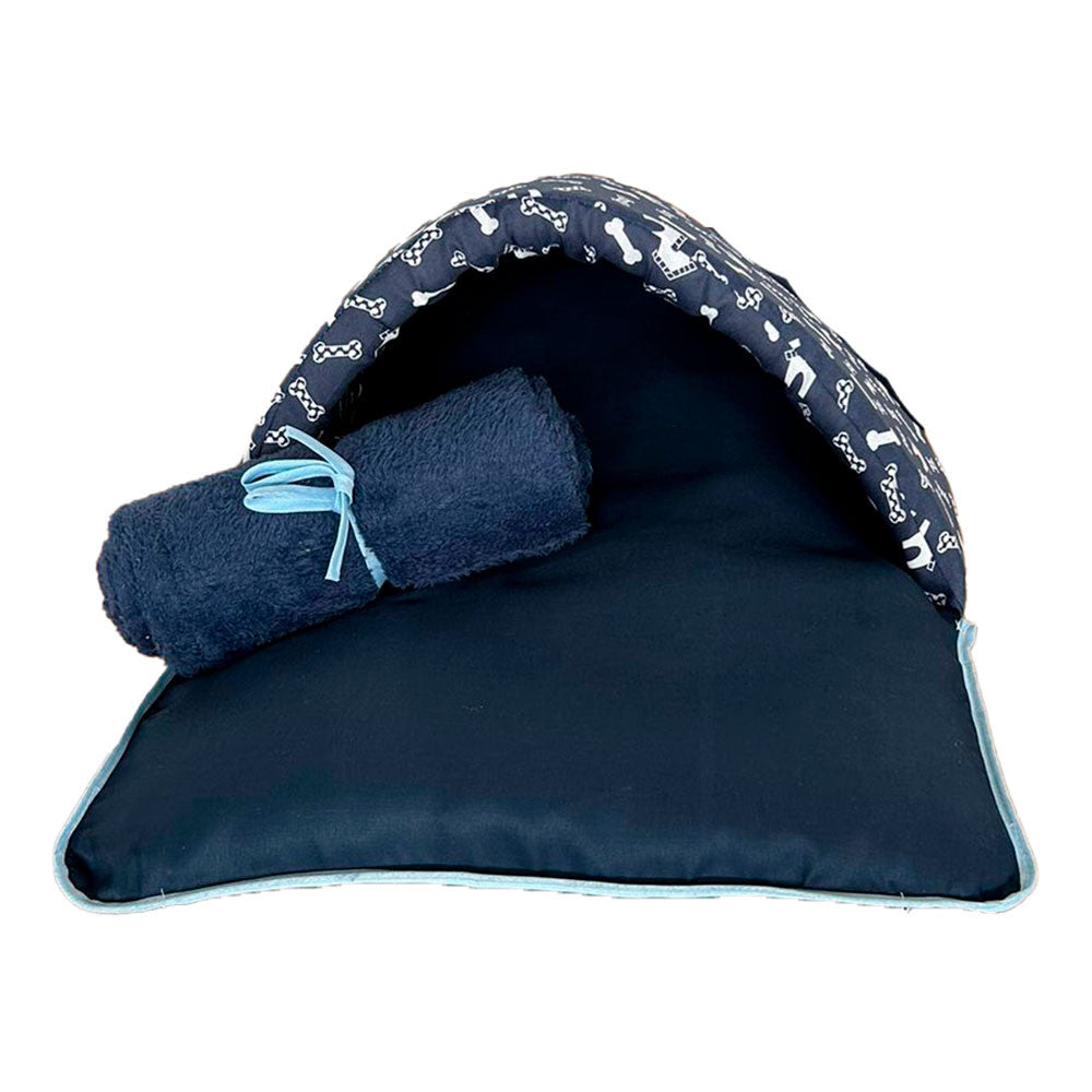 Saco de dormir Pet Impermeavel Téo Azul 02 pçs manta azul (CNF1161)