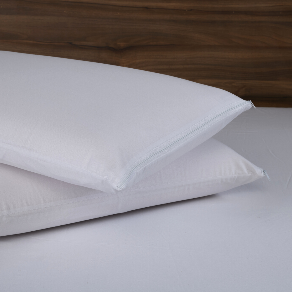 Capa Protetora Impermeável Para Travesseiro 1 Peça 70cm x 50cm 180 Fios 100% A
