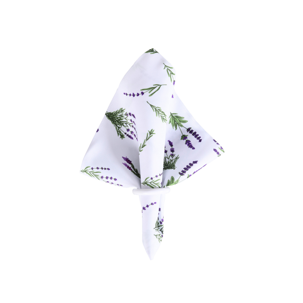 Kit 2 Guardanapos de Tecido Estampado Allegra 2 Peças 35cm x 35cm 100% Poliést