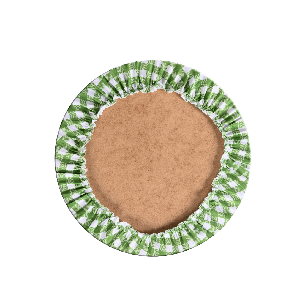 Sousplat Estampado Allegra 2 Peças Capa 100% Poliester e Base MDF 35cm Diâmetr
