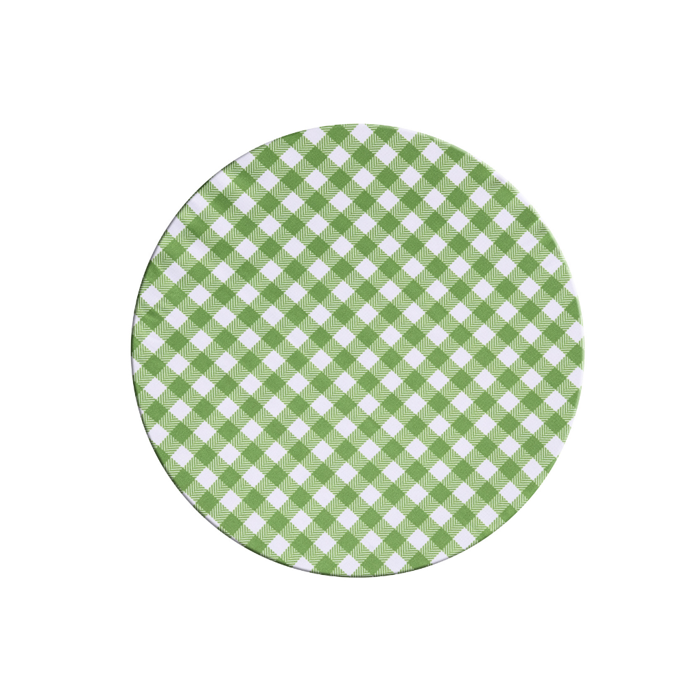 Sousplat Estampado Allegra 2 Peças Capa 100% Poliester e Base MDF 35cm Diâmetr