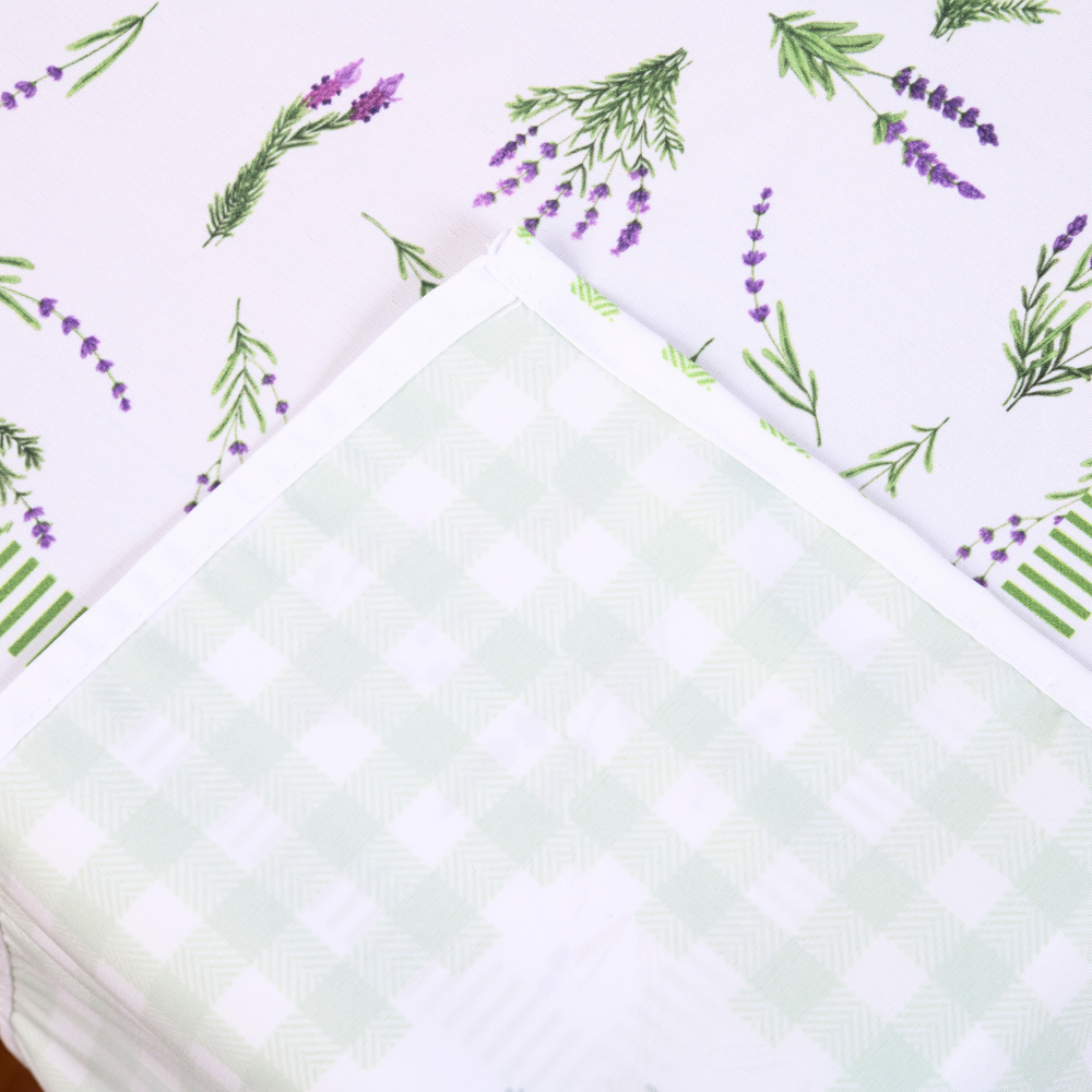 Toalha de Mesa Estampada Allegra 1 Peça 4 Lugares 100% Poliéster - Lavanda (VE