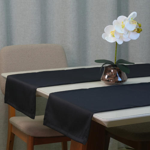Caminho Trilho de Mesa Basic 1 Peça 1,30m x 40cm 100% Poliéster Tecido Oxford