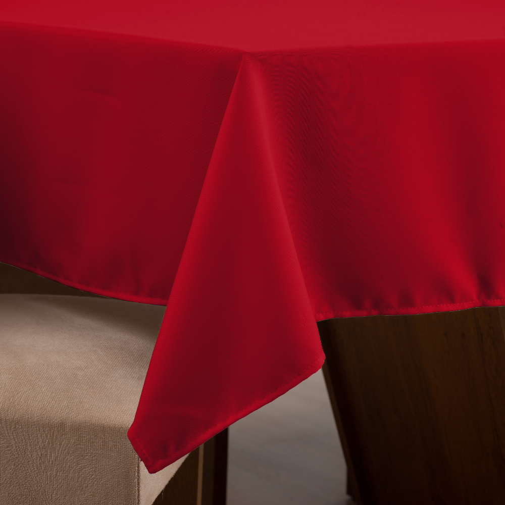 Toalha de Mesa Basic 1 Peça 3,00m x 1,40m 10 Lugares 100% Poliéster Tecido Oxf