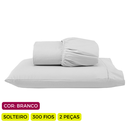 Jogo de Lençol Versatile Ponto Palito  Simples  2 Peças Solteiro Micropercal