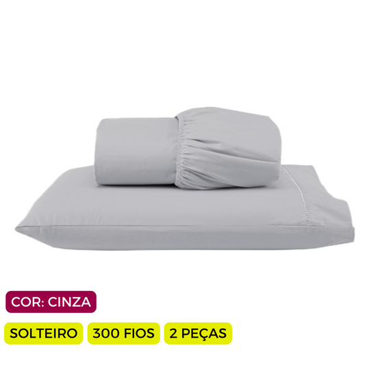 Jogo de Lençol Versatile Ponto Palito  Simples  2 Peças Solteiro  Micropercal
