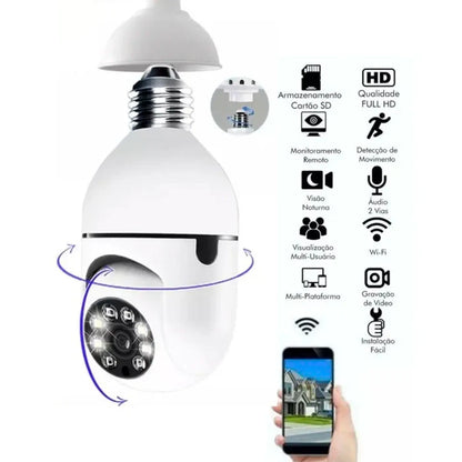Câmera Giratória Wifi com Sensor de Movimento