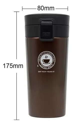 Copo Térmico Café Sucos Inox Vácuo Infusor Chá 380ml