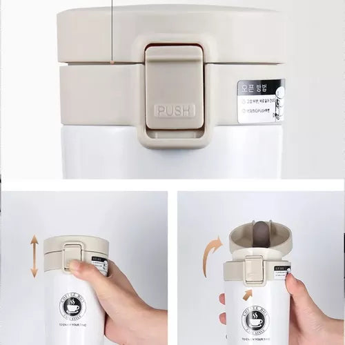 Copo Térmico Café Sucos Inox Vácuo Infusor Chá 380ml
