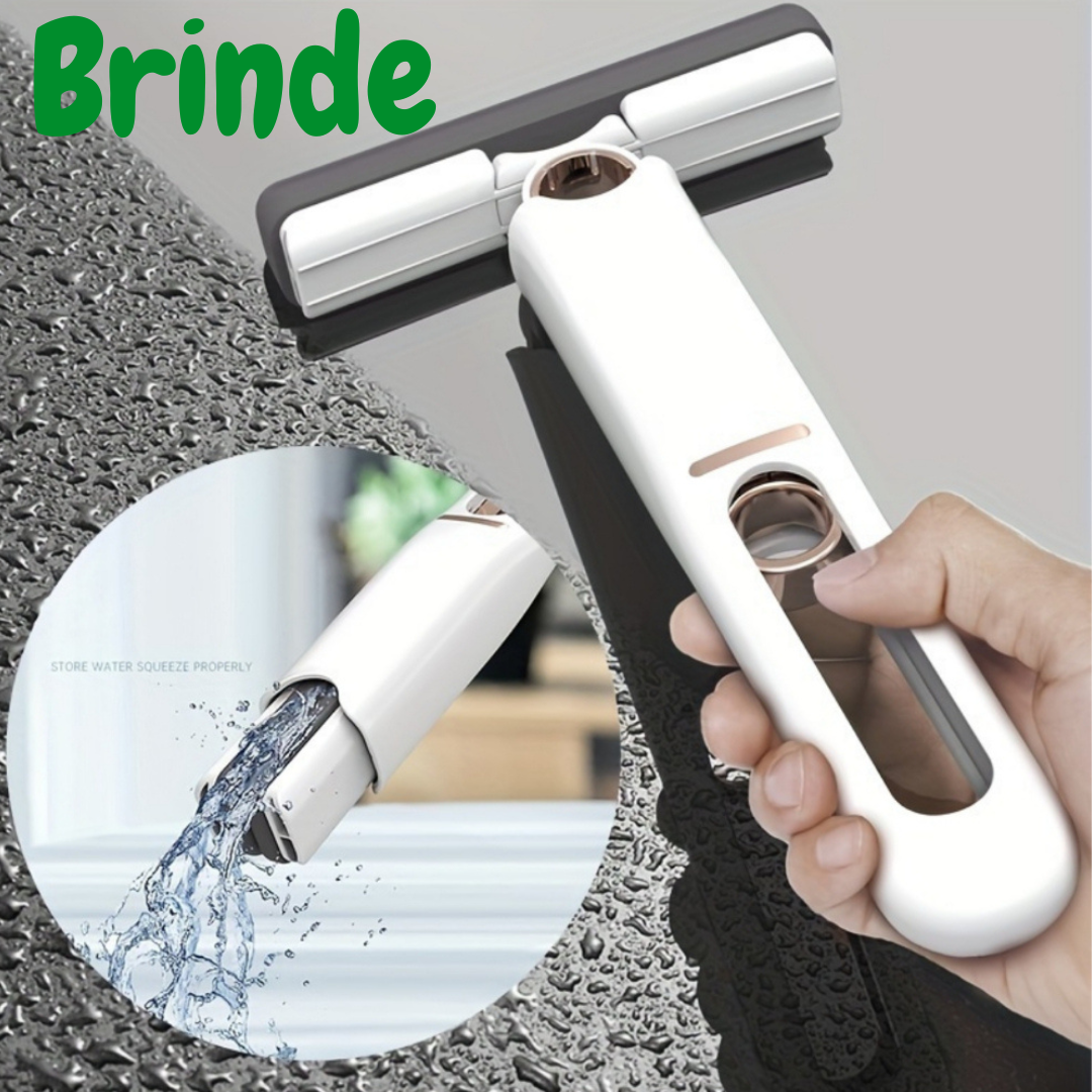 Super Escova Giratória Limpeza 3 em 1 + Brinde Esfregão Mini MOP