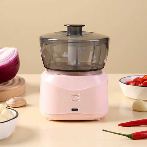 Mini Processador De Alimentos Elétrico 3 Lâminas + BRINDE