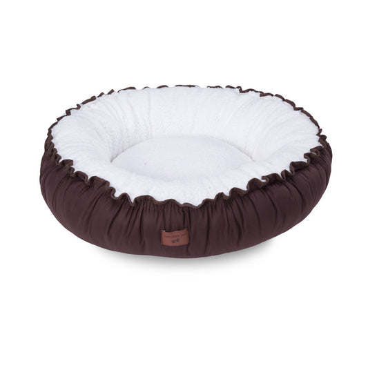 CAMA ACONCHEGO REDONDA TAM ÚNICO - Cor:Marrom