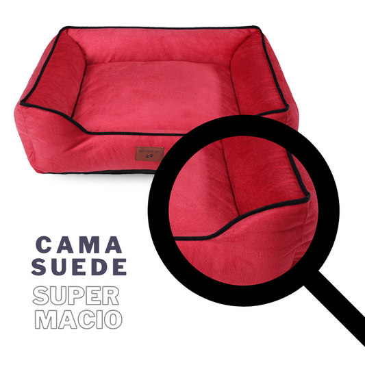 CAMA SUEDE P - Cor:Vermelho