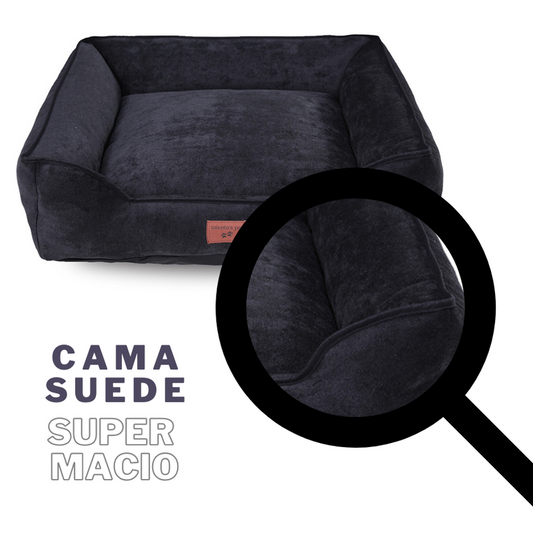 CAMA SUEDE M - Cor:Preto