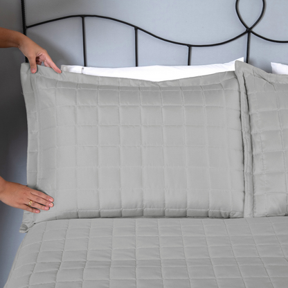 Kit Cobre Leito Matelado Dupla Face Soft 3 Peças Casal 100% Poliéster - Cinza