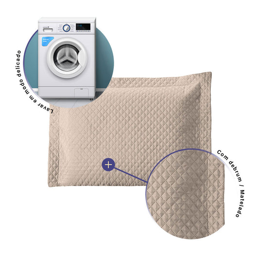 Porta Travesseiro Avulso 70cm x 50cm 1 Peça Prime Ultrassônico 100% Poliéster