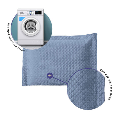 Porta Travesseiro Avulso 70cm x 50cm 1 Peça Prime Ultrassônico 100% Poliéster