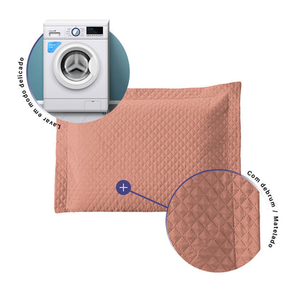 Porta Travesseiro Avulso 70cm x 50cm 1 Peça Prime Ultrassônico 100% Poliéster
