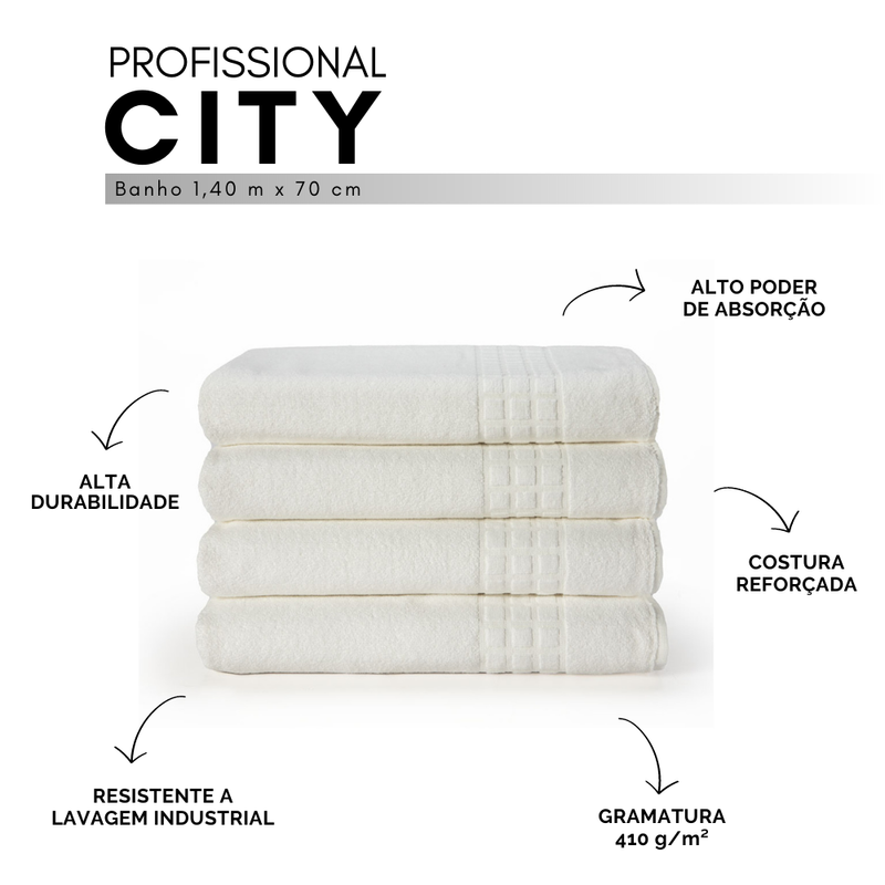 AVULSA DE BANHO 1 PEÇA CITY  - Cor:Branco