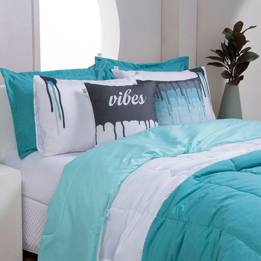 Kit Edredom Linho Colorful Casal Queen