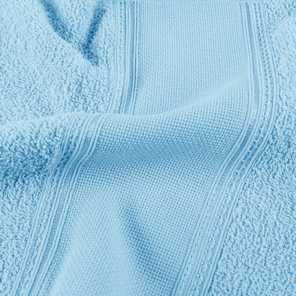 Kit 12 toalhas de lavabo social Azul Clarinho gramatura 310 g/m²