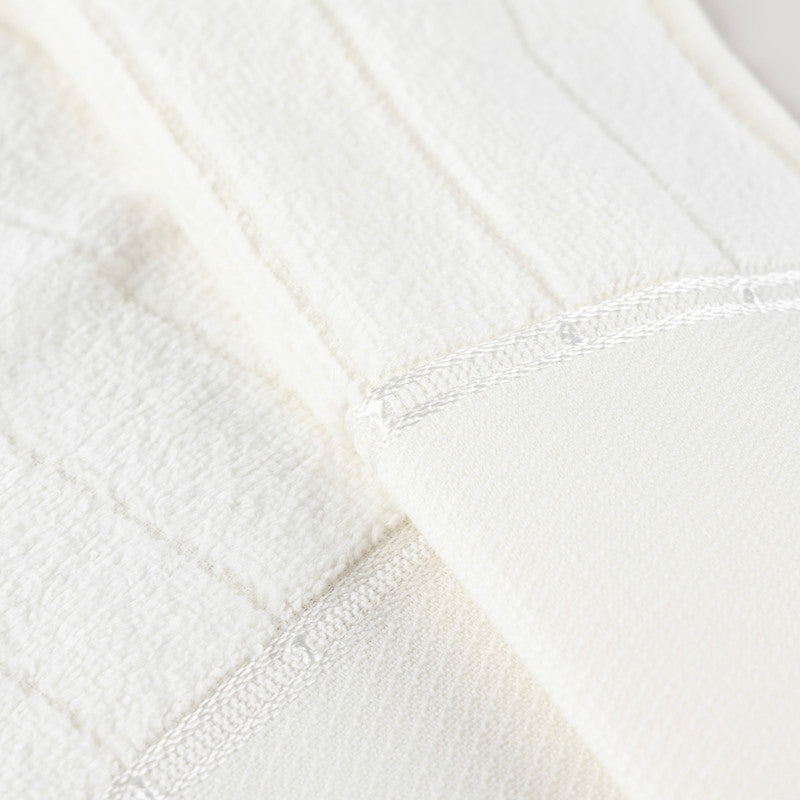 Kit 06 toalhas Bellarte Social Para Lavabo MistaAvela, Nude e Branco