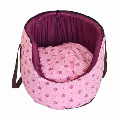 Bolsa Pet Amora 2 em 1 Impermeavel Top Realeza Rosa