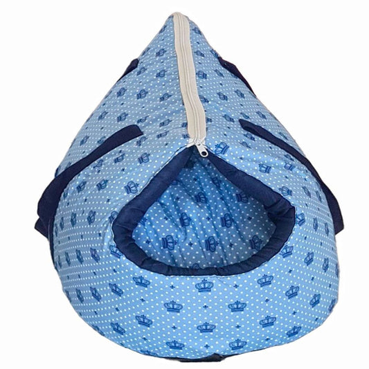 Bolsa Pet Amora 2 em 1 Impermeavel Top Realeza Azul