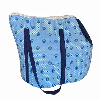 Bolsa Pet Amora 2 em 1 Impermeavel Top Realeza Azul