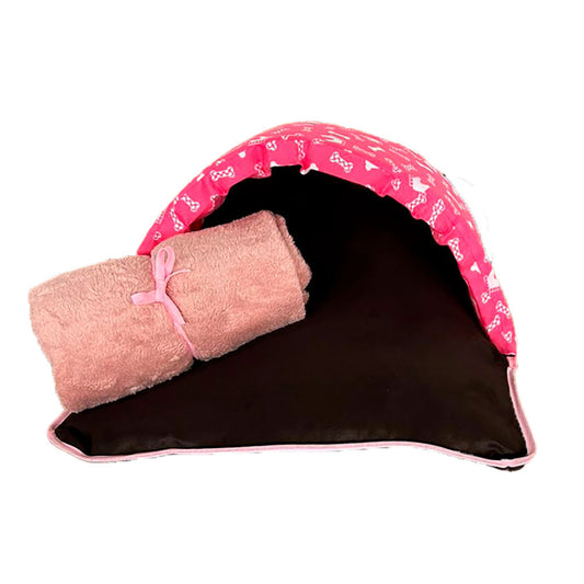 Saco de dormir Pet Impermeavel Téo Pink 02 pçs manta rosa